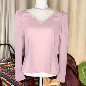80s Victorian Style Blouse